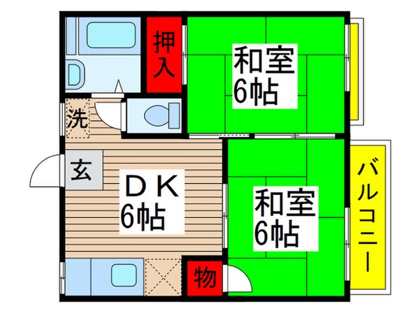 サンホ－ム柳沢の物件間取画像